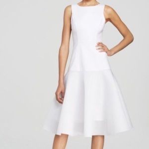 Black Halo Vogue Fit and Flare Midi Dress Sz. 8